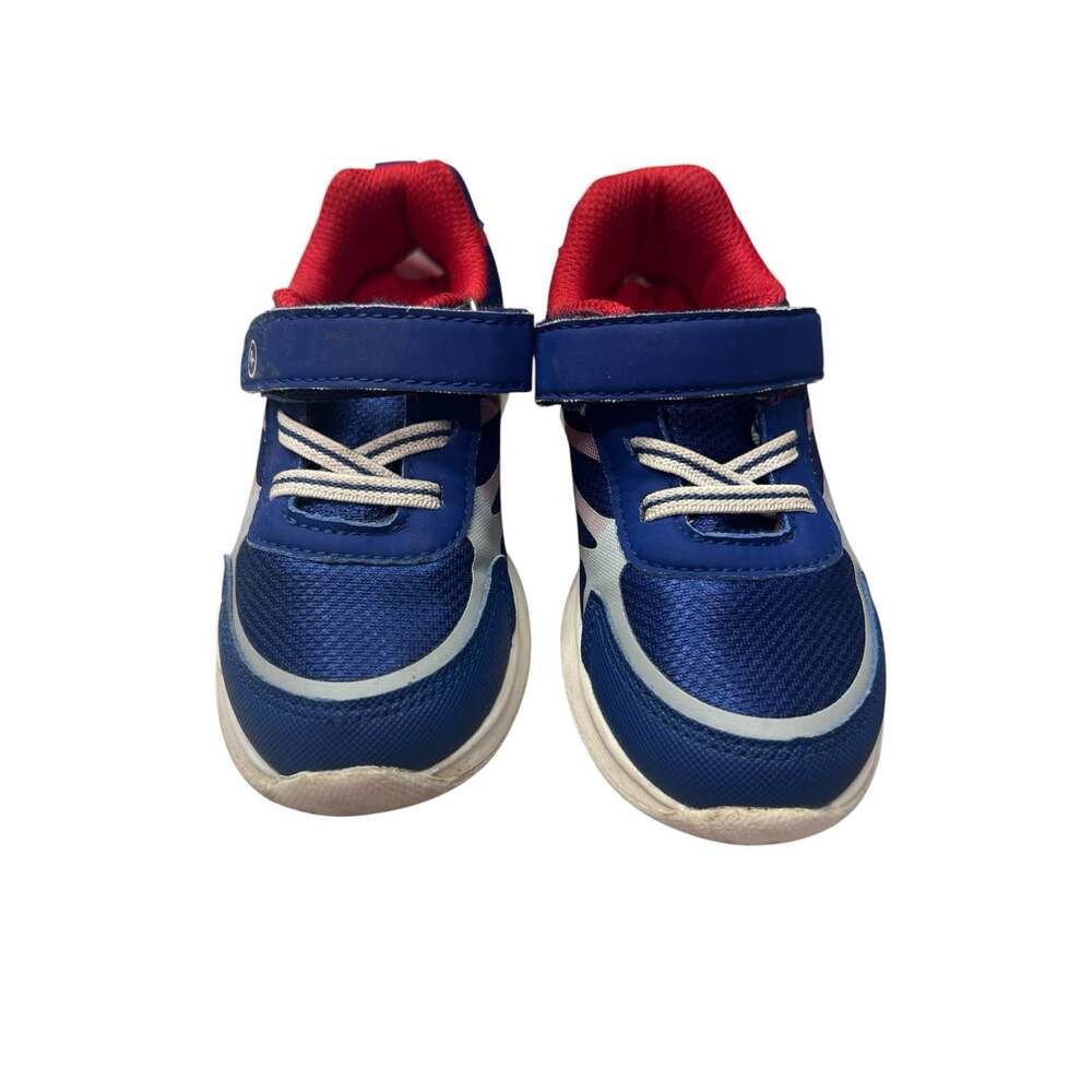 Stride Rite Ryne Sneaker Size 9M Toddler/Little Kids Blue Red White Hook & Loop - Picture 2 of 6